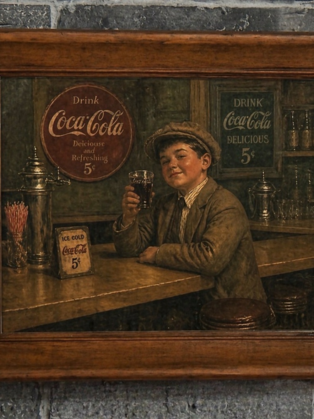 Coca-Cola Vintage frame 8x10